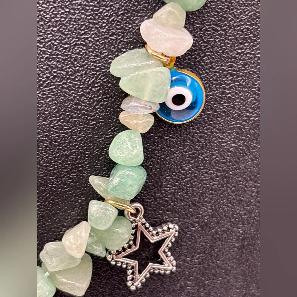 Torrid Green Stone Charm Necklace NWT MSRP $20 - Picture 5 of 6